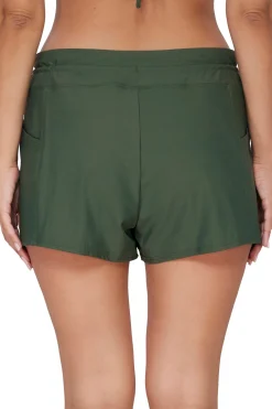 Sunsets Escape Island Green Laguna Swim Short Bottom