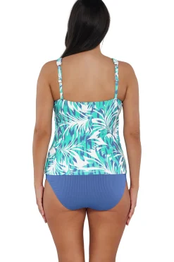 Sunsets Escape Sea Breeze Sandbar Rib Emerson Tankini Top