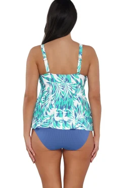 Sunsets Escape Sea Breeze Sandbar Rib Marin Tankini Top
