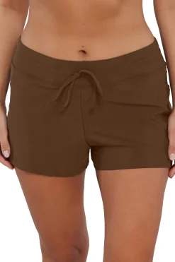 Sunsets Escape Tiki Brown Laguna Swim Short