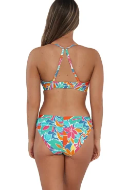 Sunsets Festive Floral Sandbar Rib Crossroads Underwire Top