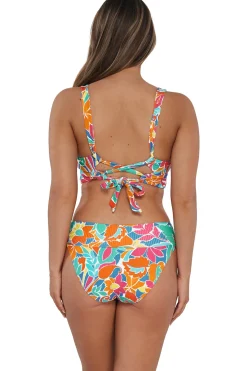 Sunsets Festive Floral Sandbar Rib Hannah High Waist Bottom