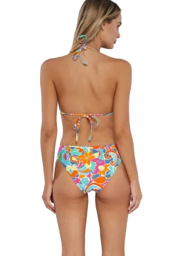 Sunsets Festive Floral Sandbar Rib Laney Triangle Top
