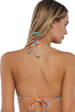 Sunsets Festive Floral Sandbar Rib Laney Triangle Top