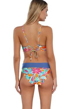 Sunsets Festive Floral Sandbar Rib Lyla Bralette Top