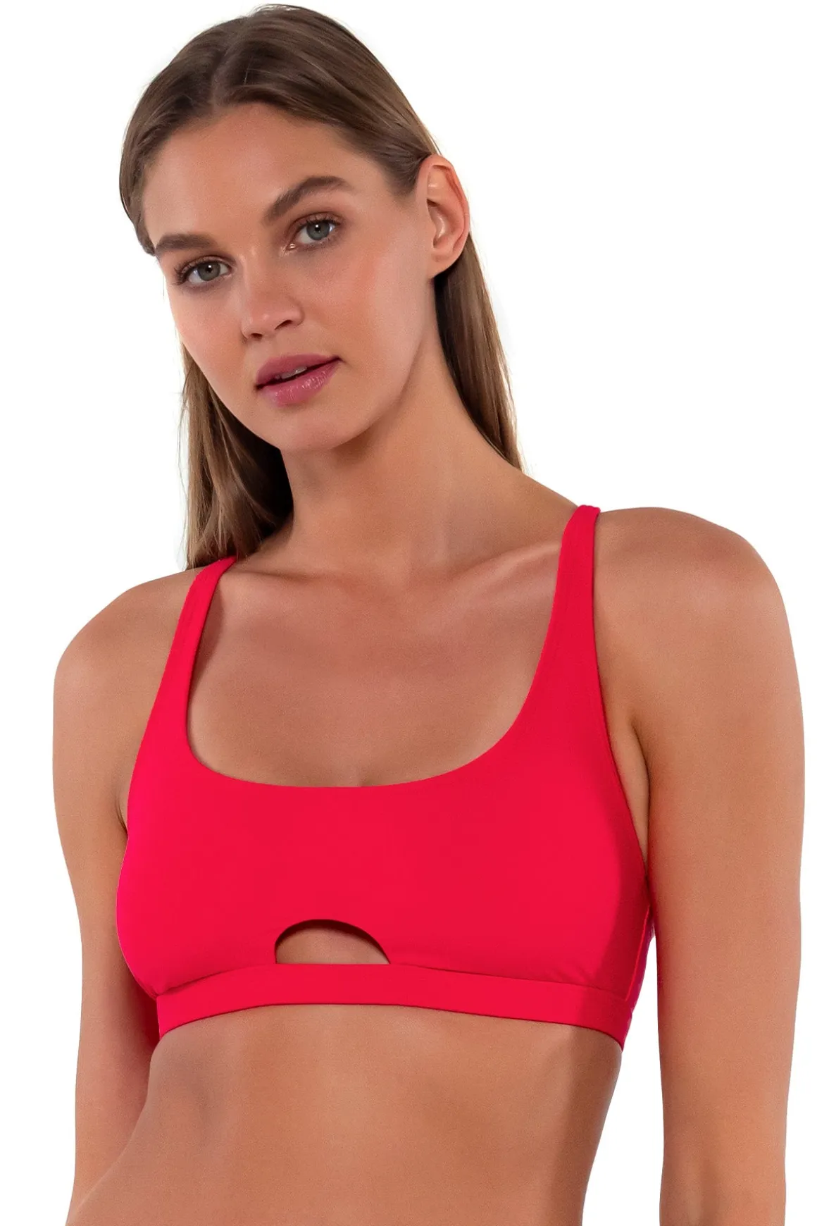 Sunsets Geranium Brandi Bralette Top