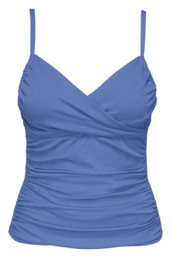 Sunsets Harbor Blue Sandbar Rib Simone Tankini Top