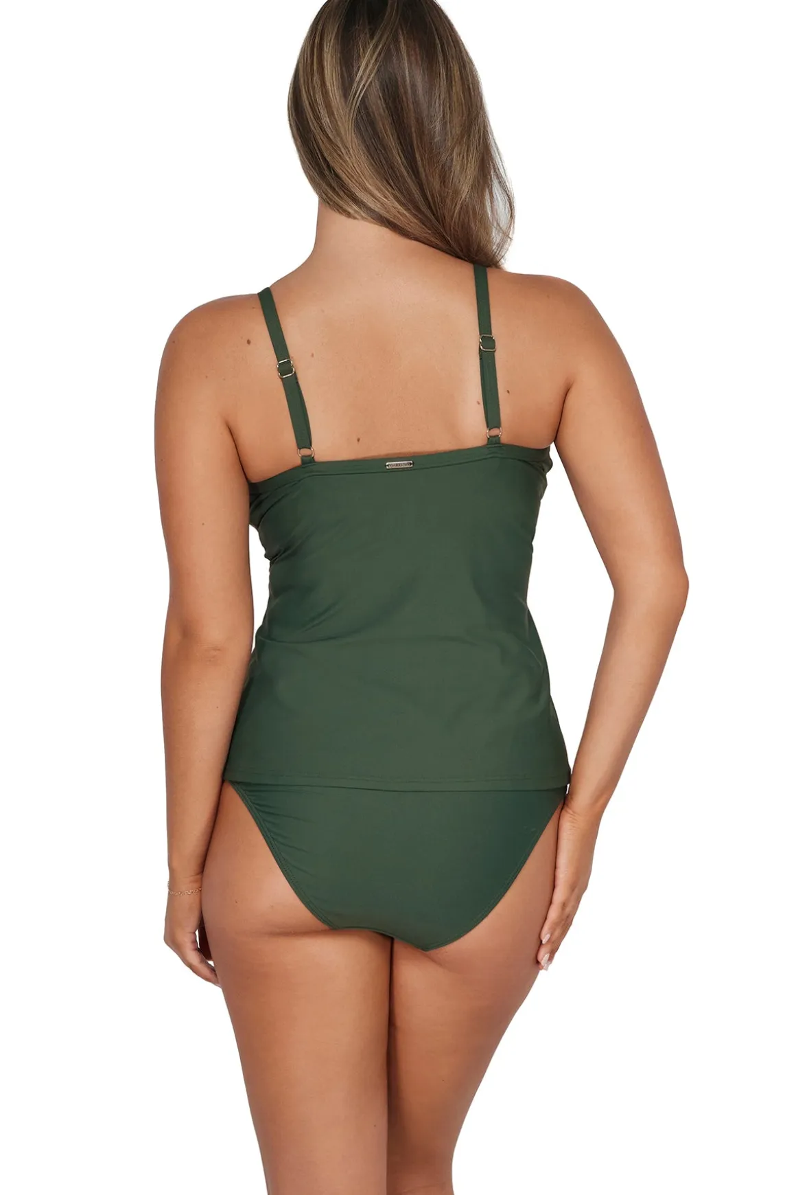 Sunsets Island Green Forever Tankini Top