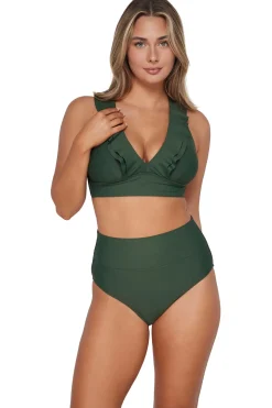 Sunsets Island Green Hannah High Waist Bottom