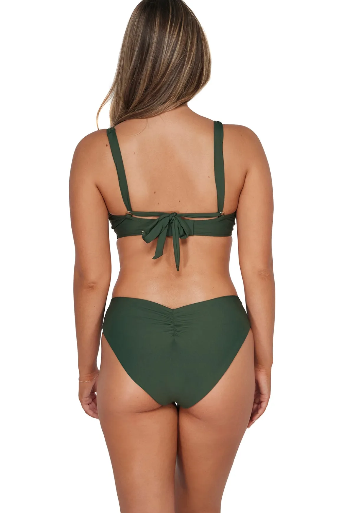 Sunsets Island Green Vienna V-Wire Top