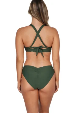 Sunsets Island Green Vienna V-Wire Top