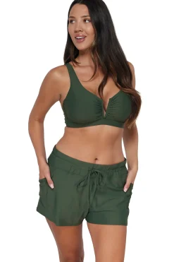 Sunsets Island Green Vienna V-Wire Top