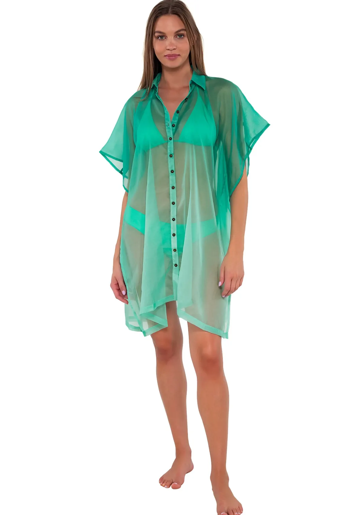 Sunsets Mint Shore Thing Tunic