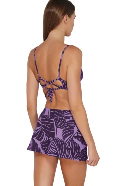 Sunsets Mystic Palms Sporty Swim Skirt Bottom