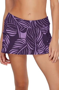Sunsets Mystic Palms Sporty Swim Skirt Bottom