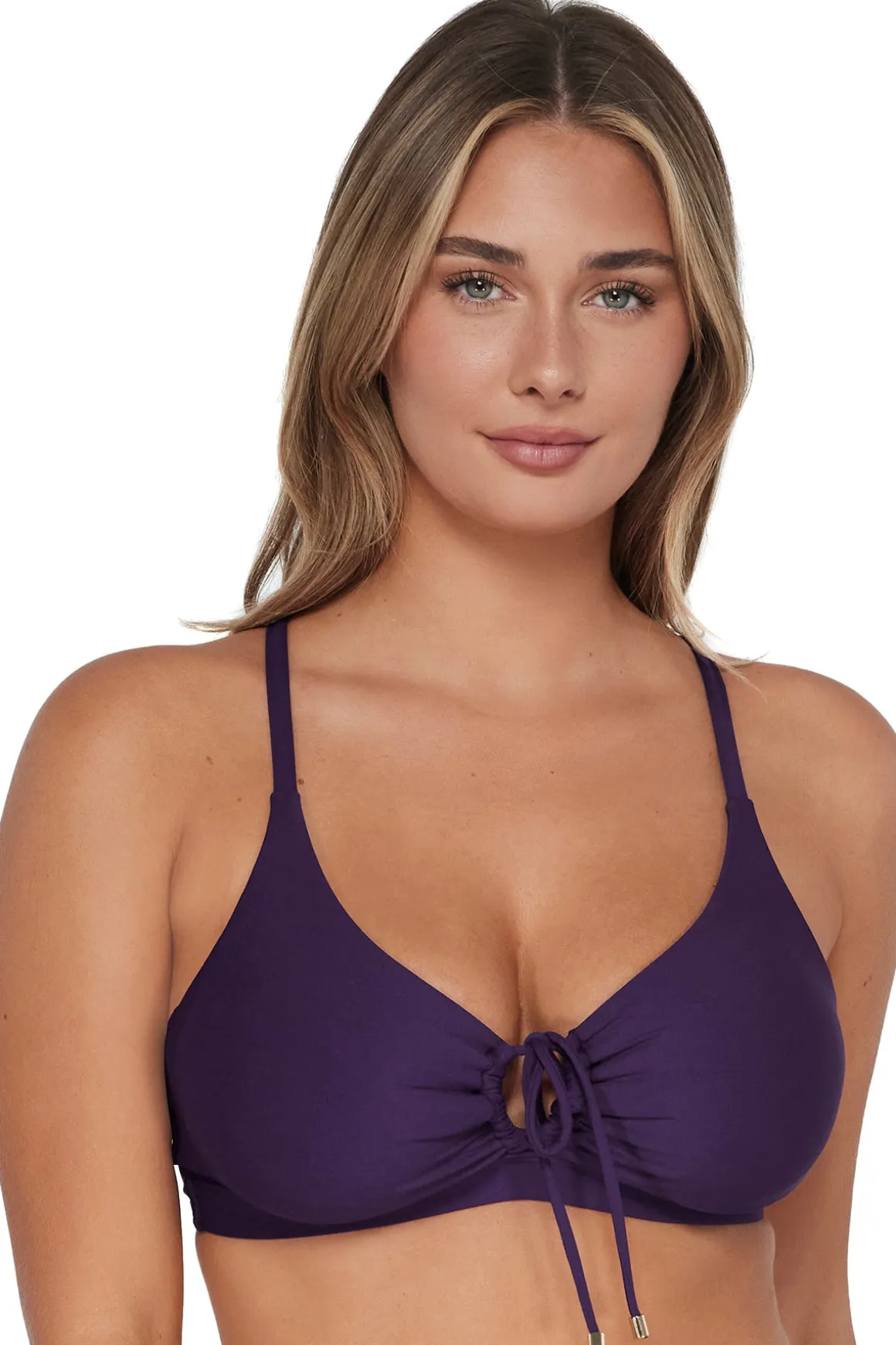 Sunsets Paradise Plum Kauai Keyhole Top