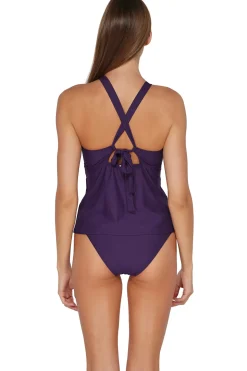 Sunsets Paradise Plum Mia Tankini Top
