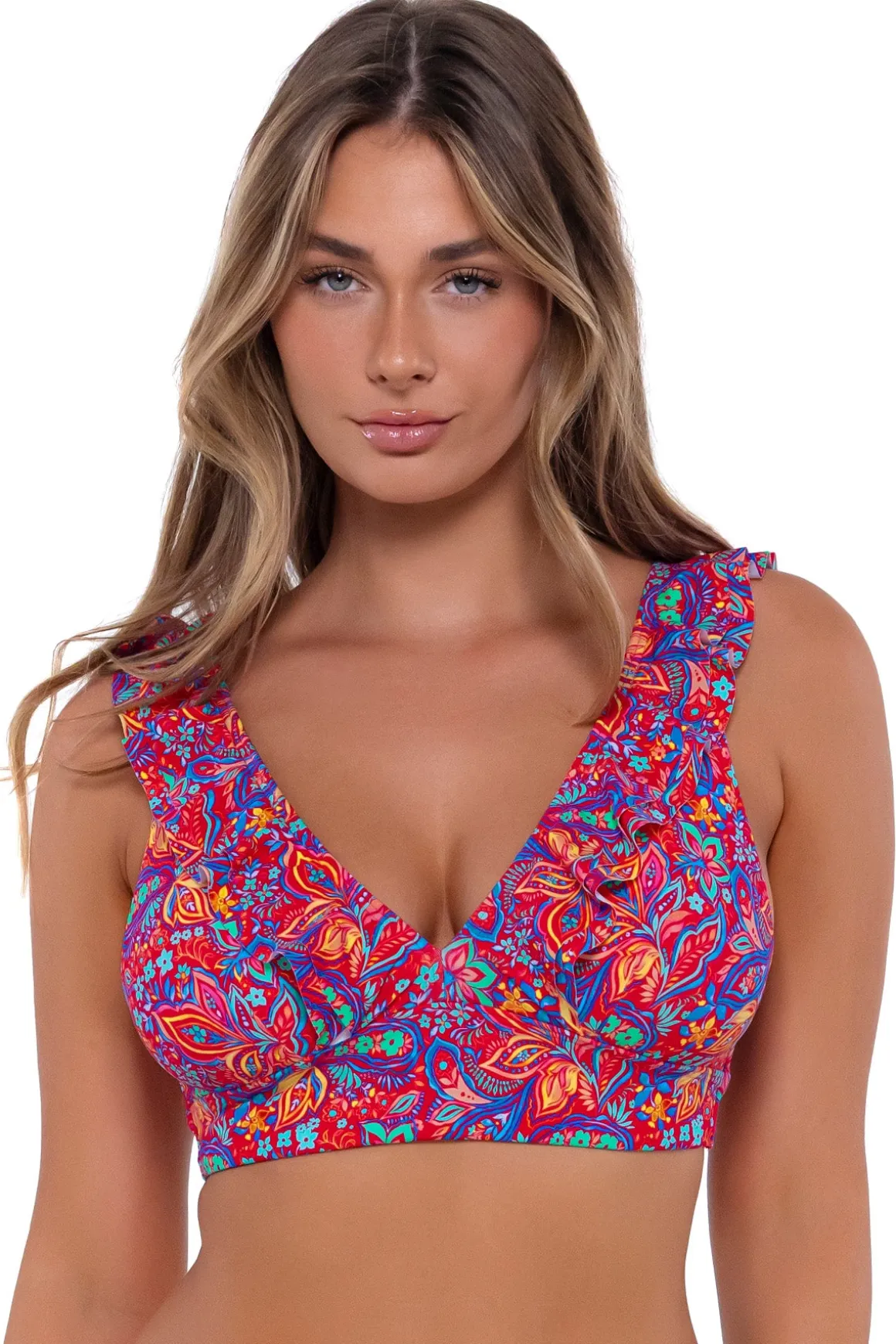 Sunsets Rue Paisley Willa Wireless Top