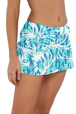 Sunsets Sea Breeze Sandbar Rib Sporty Swim Skirt