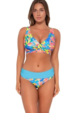 Sunsets Shoreline Petals Capri High Waist Bottom