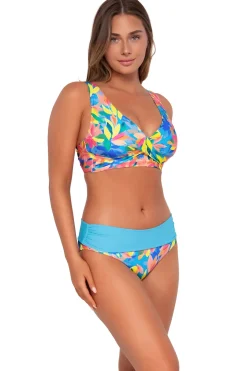 Sunsets Shoreline Petals Capri High Waist Bottom