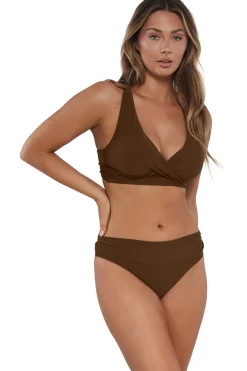 Sunsets Tiki Brown Elsie Top