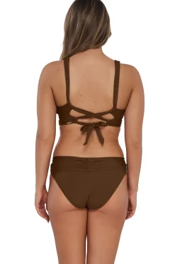 Sunsets Tiki Brown Elsie Top