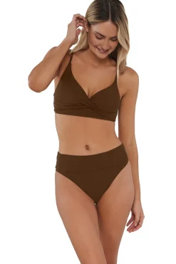 Sunsets Tiki Brown Hannah High Waist Bottom