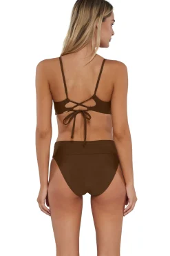 Sunsets Tiki Brown Lyla Bralette Top