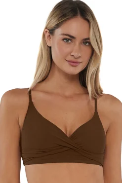 Sunsets Tiki Brown Lyla Bralette Top