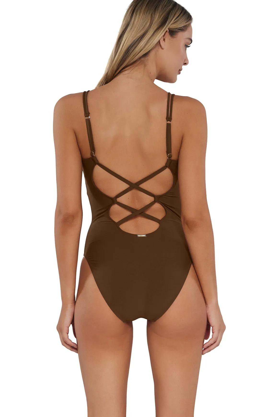 Sunsets Tiki Brown Veronica One Piece