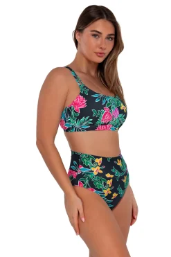 Sunsets Twilight Blooms Hannah High Waist Bottom