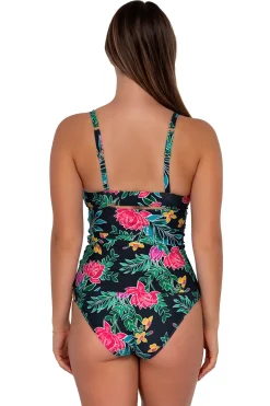 Sunsets Twilight Blooms Serena Tankini Top