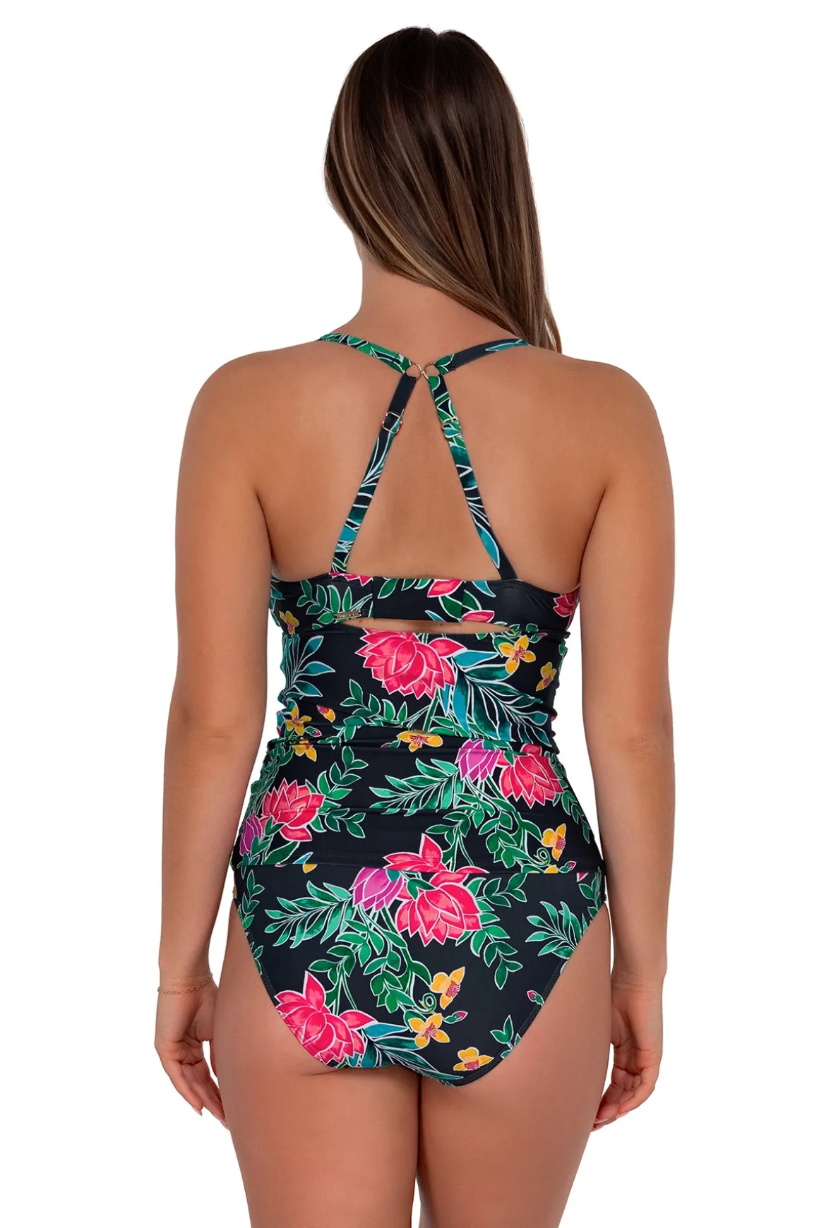 Sunsets Twilight Blooms Serena Tankini Top