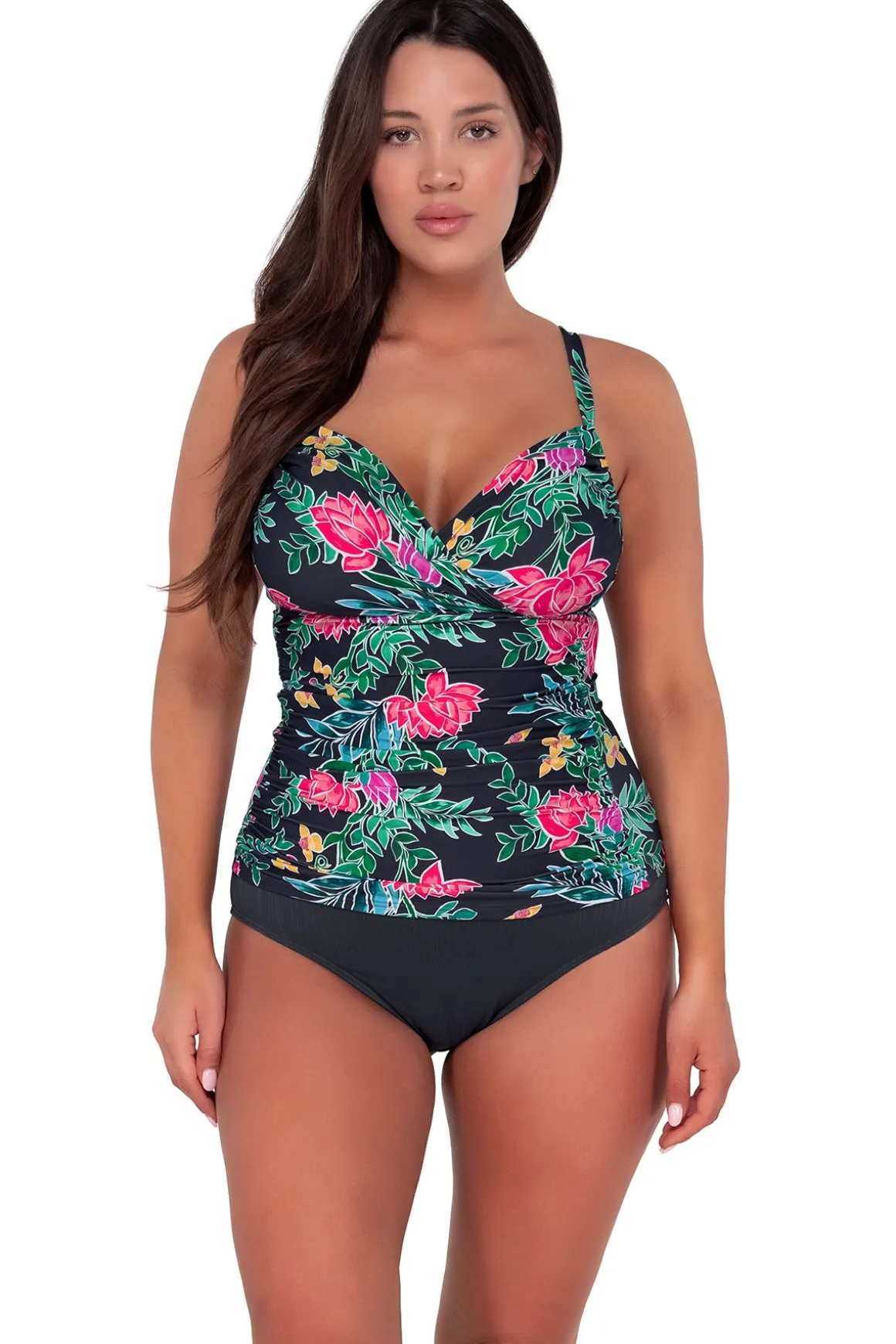 Sunsets Twilight Blooms Serena Tankini Top