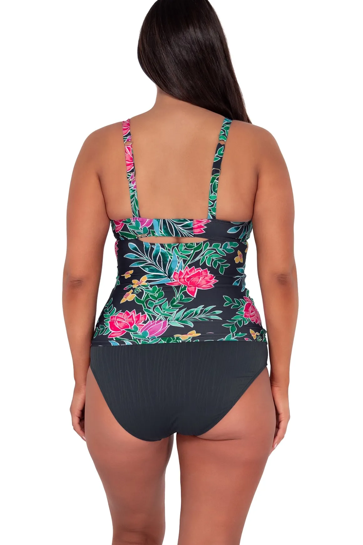 Sunsets Twilight Blooms Serena Tankini Top