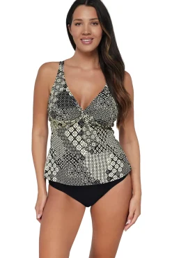 Sunsets Venice Seagrass Texture Forever Tankini Top