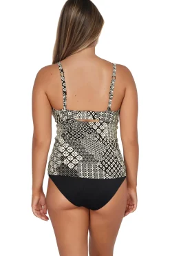 Sunsets Venice Seagrass Texture Zuri V-Wire Tankini Top
