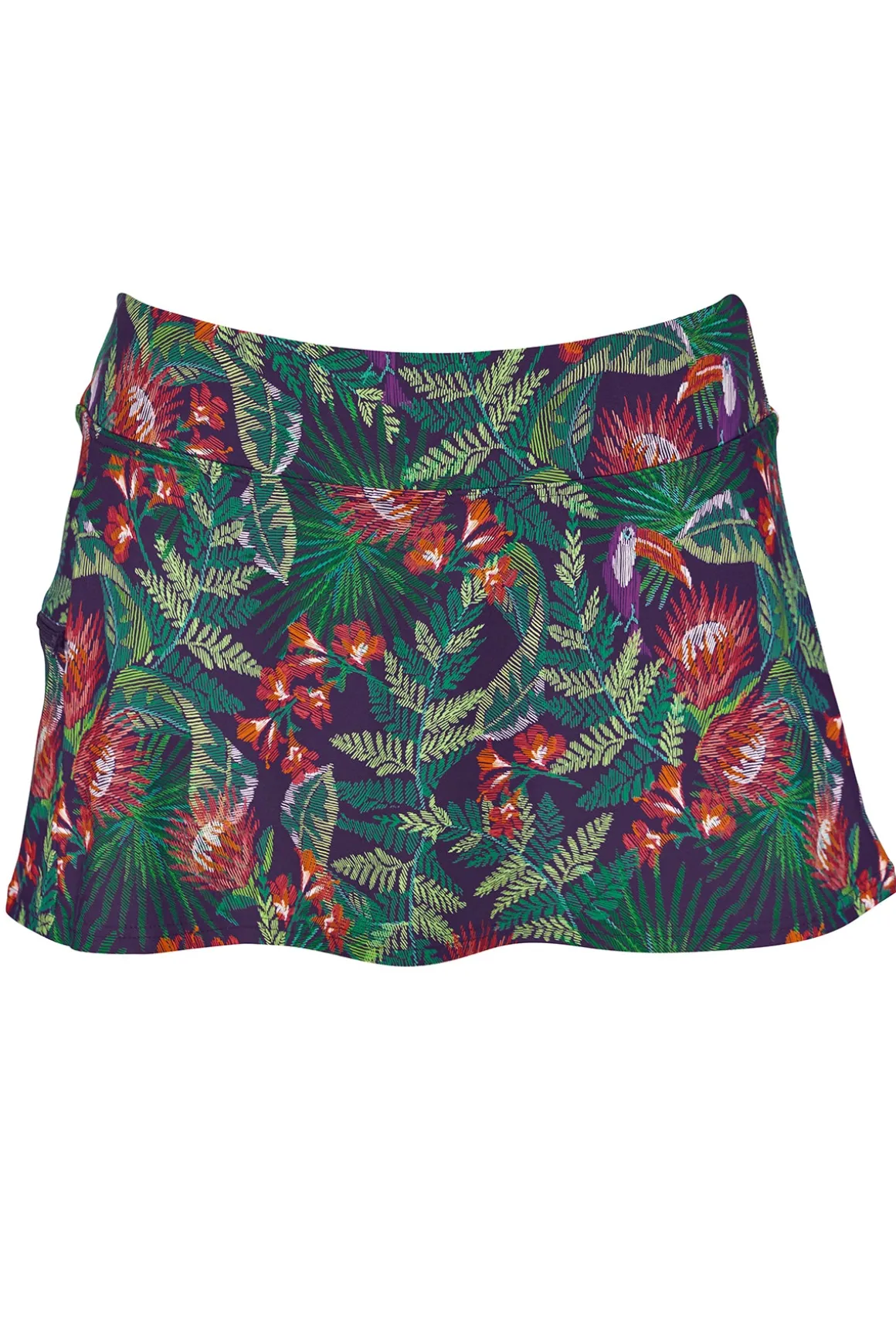 Sunsets Welcome To Rio Sporty Swim Skirt Bottom