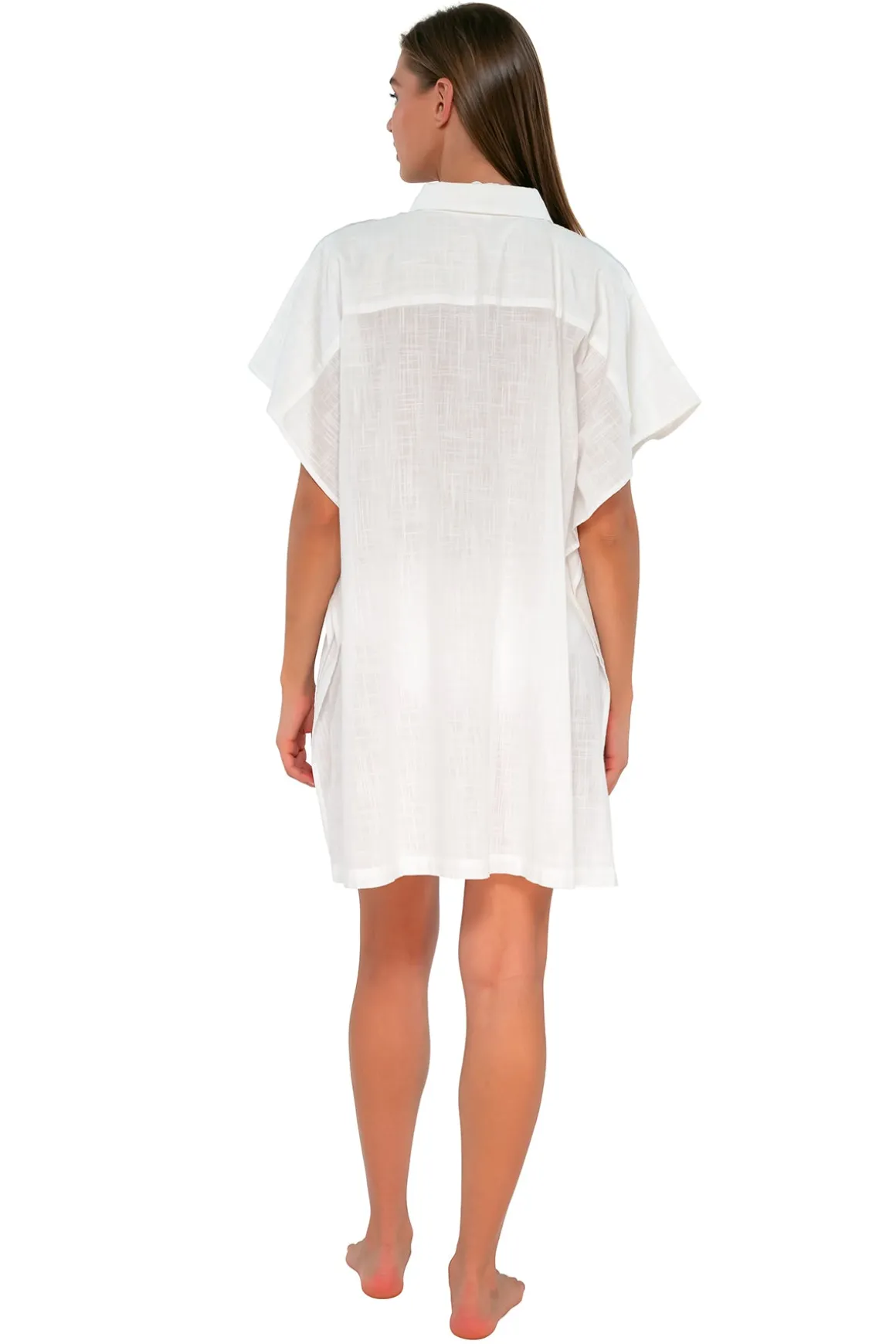 Sunsets White Lily Shore Thing Tunic